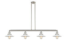  214-SN-G1-LED - Halophane - 4 Light - 53 inch - Brushed Satin Nickel - Stem Hung - Island Light