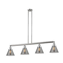 Innovations Lighting 214-SN-G43 - Cone - 4 Light - 52 inch - Brushed Satin Nickel - Stem Hung - Island Light