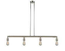  214-PN - Bare Bulb - 4 Light - 48 inch - Polished Nickel - Stem Hung - Island Light