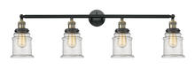  215-BAB-G184 - Canton - 4 Light - 42 inch - Black Antique Brass - Bath Vanity Light