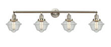  215-SN-G534 - Oxford - 4 Light - 46 inch - Brushed Satin Nickel - Bath Vanity Light