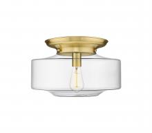 Innovations Lighting 221-1F-SG-G692-16 - Bridgeton - 1 Light - 16 inch - Satin Gold - Flush Mount