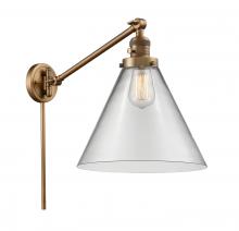 Innovations Lighting 237-BB-G42-L - Cone - 1 Light - 12 inch - Brushed Brass - Swing Arm