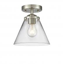 Innovations Lighting 284-1C-SN-G42 - Cone - 1 Light - 8 inch - Brushed Satin Nickel - Semi-Flush Mount