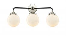  284-3W-BPN-G201-6 - Beacon - 3 Light - 24 inch - Black Polished Nickel - Bath Vanity Light