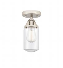 Innovations Lighting 288-1C-PN-G312 - Dover - 1 Light - 5 inch - Polished Nickel - Semi-Flush Mount