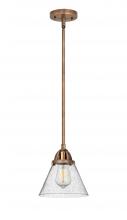 Innovations Lighting 288-1S-AC-G44 - Cone - 1 Light - 8 inch - Antique Copper - Cord hung - Mini Pendant