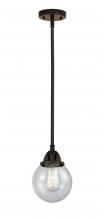 Innovations Lighting 288-1S-OB-G204-6 - Beacon - 1 Light - 6 inch - Oil Rubbed Bronze - Cord hung - Mini Pendant