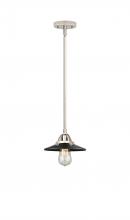 Innovations Lighting 288-1S-PN-M6-BK - Railroad - 1 Light - 8 inch - Polished Nickel - Cord hung - Mini Pendant