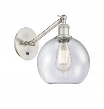 Innovations Lighting 317-1W-SN-G124-8 - Athens - 1 Light - 8 inch - Brushed Satin Nickel - Adjustable Sconce