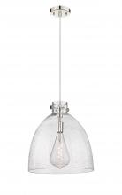 Innovations Lighting 410-1PL-PN-G412-16SDY - Newton Bell - 1 Light - 16 inch - Polished Nickel - Cord hung - Pendant