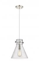 Innovations Lighting 410-1PM-PN-G411-10SDY - Newton Cone - 1 Light - 10 inch - Polished Nickel - Cord hung - Pendant