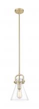 Innovations Lighting 410-1SS-CB-G411-8CL - Newton Cone - 1 Light - 8 inch - Champagne Bronze - Mini Pendant