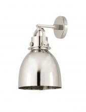 Innovations Lighting 410-1W-PN-M412-8PN - Newton Bell - 1 Light - 8 inch - Polished Nickel - Sconce