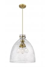 Innovations Lighting 410-3PL-BB-G412-18SDY - Newton Bell - 3 Light - 18 inch - Brushed Brass - Cord hung - Pendant