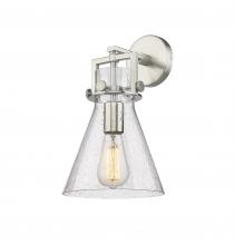 Innovations Lighting 411-1W-SN-G411-8SDY - Newton Cone - 1 Light - 8 inch - Satin Nickel - Sconce