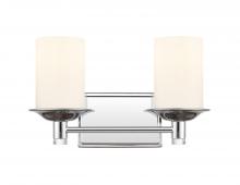  417-2W-PC-W - Manhattan - 2 Light - 15 inch - Polished Chrome - Bath Vanity Light