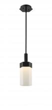  427-1S-BK-G427-9WH - Claverack - 1 Light - 6 inch - Matte Black - Pendant