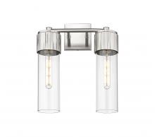 Innovations Lighting 428-2W-SN-G428-12CL - Bolivar - 2 Light - 14 inch - Satin Nickel - Bath Vanity Light