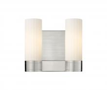 Innovations Lighting 429-2W-SN-G429-8WH - Empire - 2 Light - 11 inch - Satin Nickel - Bath Vanity Light