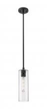 Innovations Lighting 434-1S-BK-G434-12CL - Crown Point - 1 Light - 5 inch - Matte Black - Pendant