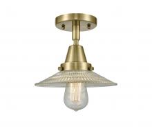 Innovations Lighting 447-1C-AB-G2 - Halophane - 1 Light - 9 inch - Antique Brass - Flush Mount