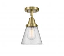 Innovations Lighting 447-1C-AB-G64 - Cone - 1 Light - 6 inch - Antique Brass - Flush Mount