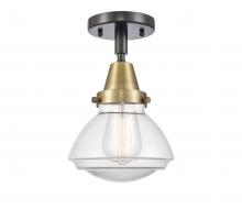 Innovations Lighting 447-1C-BAB-G322 - Olean - 1 Light - 7 inch - Black Antique Brass - Flush Mount