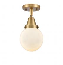 Innovations Lighting 447-1C-BB-G201-6 - Beacon - 1 Light - 6 inch - Brushed Brass - Flush Mount