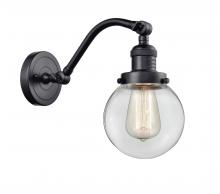 Innovations Lighting 515-1W-BK-G202-6 - Beacon - 1 Light - 6 inch - Matte Black - Sconce