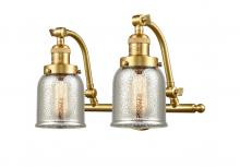  515-2W-SG-G58 - Bell - 2 Light - 18 inch - Satin Gold - Bath Vanity Light