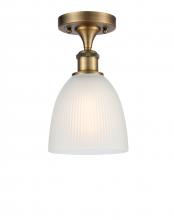 Innovations Lighting 516-1C-BB-G381 - Castile - 1 Light - 6 inch - Brushed Brass - Semi-Flush Mount