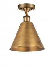 Innovations Lighting 516-1C-BB-MBC-12-BB - Berkshire - 1 Light - 12 inch - Brushed Brass - Semi-Flush Mount