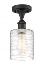 Innovations Lighting 516-1C-OB-G1113 - Cobbleskill - 1 Light - 5 inch - Oil Rubbed Bronze - Semi-Flush Mount