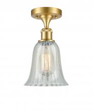  516-1C-SG-G2811 - Hanover - 1 Light - 6 inch - Satin Gold - Semi-Flush Mount