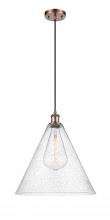 Innovations Lighting 516-1P-AC-GBC-164 - Berkshire - 1 Light - 16 inch - Antique Copper - Cord hung - Pendant