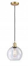 Innovations Lighting 516-1P-SG-G124-8 - Athens - 1 Light - 8 inch - Satin Gold - Cord hung - Mini Pendant