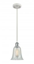  516-1P-WPC-G2811 - Hanover - 1 Light - 6 inch - White Polished Chrome - Cord hung - Mini Pendant