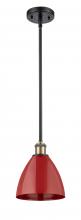 Innovations Lighting 516-1S-BAB-MBD-75-RD - Plymouth - 1 Light - 8 inch - Black Antique Brass - Pendant