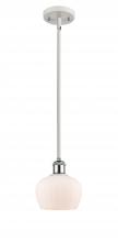 Innovations Lighting 516-1S-WPC-G91 - Fenton - 1 Light - 7 inch - White Polished Chrome - Mini Pendant