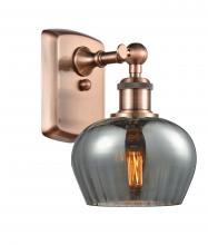 Innovations Lighting 516-1W-AC-G93 - Fenton - 1 Light - 7 inch - Antique Copper - Sconce