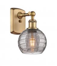 Innovations Lighting 516-1W-BB-G1213-6SM - Athens Deco Swirl - 1 Light - 6 inch - Brushed Brass - Sconce