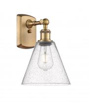 Innovations Lighting 516-1W-BB-GBC-84 - Berkshire - 1 Light - 8 inch - Brushed Brass - Sconce