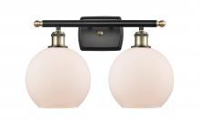 Innovations Lighting 516-2W-BAB-G121 - Athens - 2 Light - 18 inch - Black Antique Brass - Bath Vanity Light