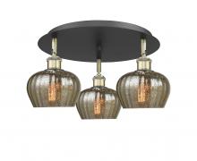 Innovations Lighting 516-3C-BAB-G96 - Fenton - 3 Light - 18 inch - Black Antique Brass - Flush Mount