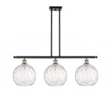 Innovations Lighting 516-3I-BAB-G1215-10 - Athens Water Glass - 3 Light - 37 inch - Black Antique Brass - Cord hung - Island Light