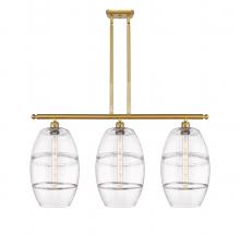 Innovations Lighting 516-3I-SG-G557-10CL - Vaz - 3 Light - 37 inch - Satin Gold - Cord hung - Island Light