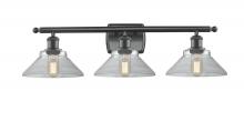 Innovations Lighting 516-3W-BK-G132 - Orwell - 3 Light - 28 inch - Matte Black - Bath Vanity Light