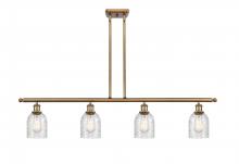  516-4I-BB-G259 - Caledonia - 4 Light - 48 inch - Brushed Brass - Cord hung - Island Light