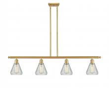 Innovations Lighting 516-4I-SG-G275 - Conesus - 4 Light - 48 inch - Satin Gold - Cord hung - Island Light